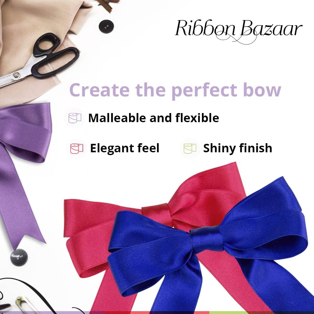 Amazon.co.jp: Ribbon Bazaar 豪華な両面サテンリボン